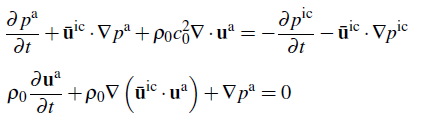 Acoustic perturbation equations