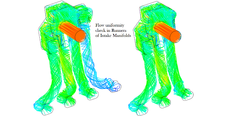 Flow in runners of Intake Manifold