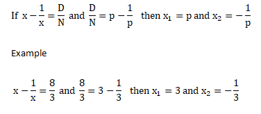 Reciprocal fraction equality with minus sign