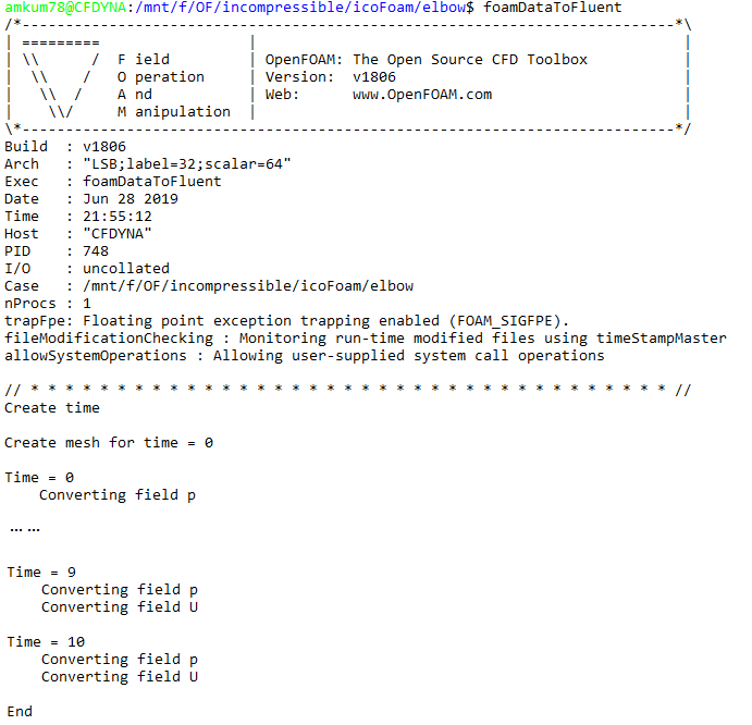 fluent To OpenFOAM Step_04