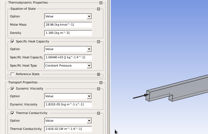 Back-Step: Material Properties