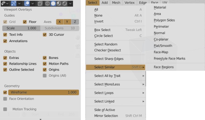 Blender Select Similar