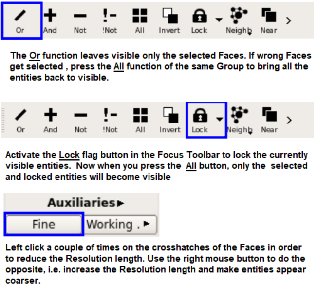 ANSA Geom Selection Modes