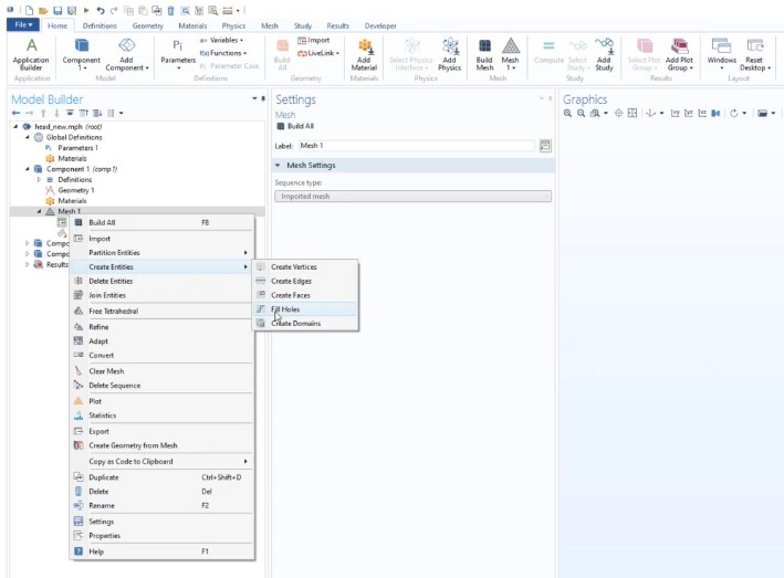 Mesh Repair in COMSOL