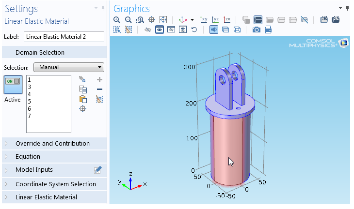 COMSOL Selection Hover Highlight