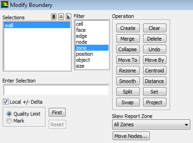 FLUENT Mesher Modify-Boundary