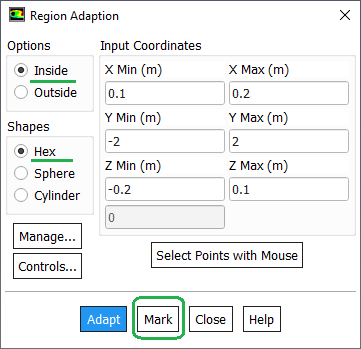 Region Adaptation in ANSYS FLUENT