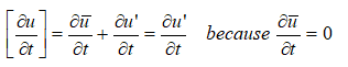 Navier Stokes Equation - Unsteady terms