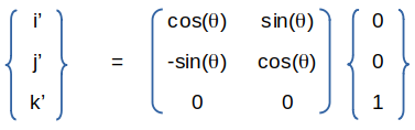 Unit Vector Transformation Matrix