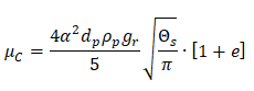 Collisional Viscosity in DDPM