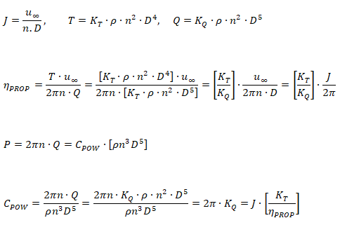 propeller Performance Equations
