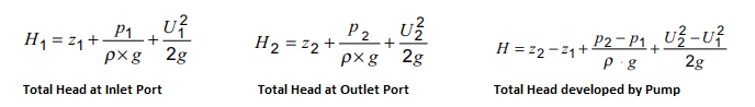 Pump Performance Formula