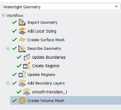 FLUENT Watertight Workflow