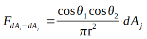 View Factor Differential