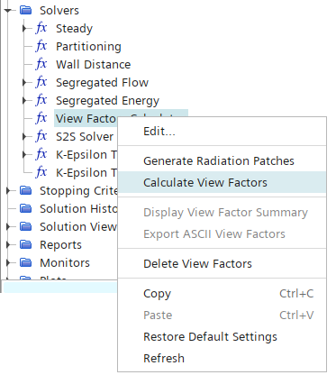 Post-Processing for radiation