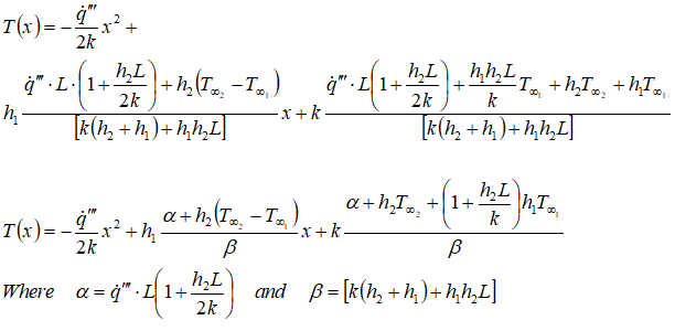 Convective BC with Heat Generation