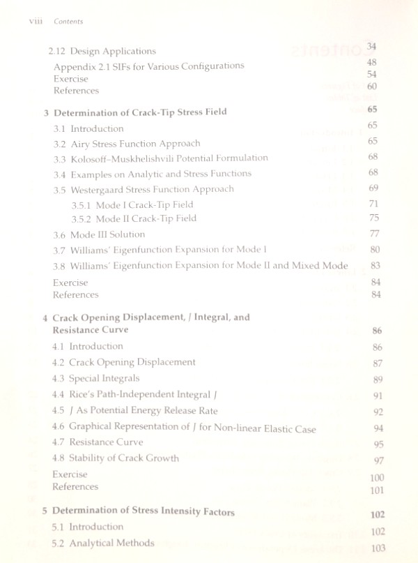 Fracture Mechanics TOC 2