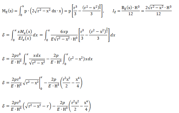 Circular Plate Bending Equation