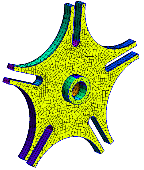 geneva Wheel hexa mesh