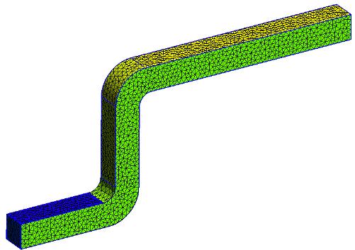 Z-Bend Mesh in GMSH