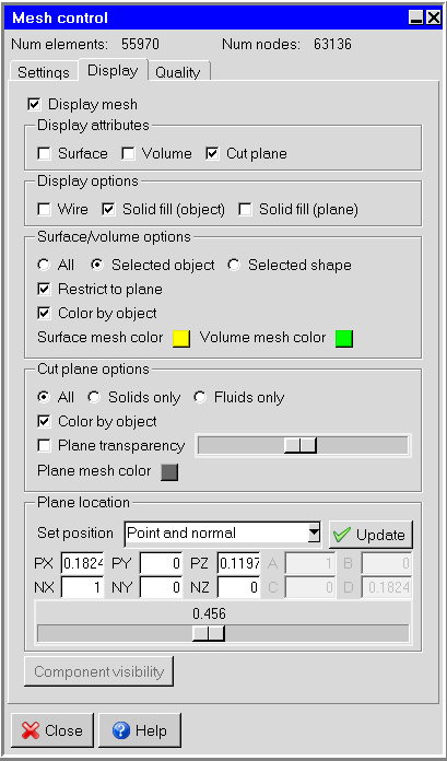 Mesh Display Settings in ICEPAK