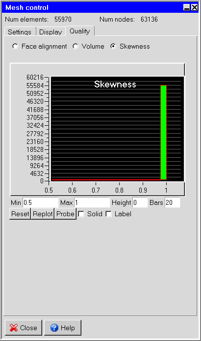 Mesh Quality Check in ICEPAK