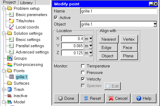 Monitor Points in ICEPAK