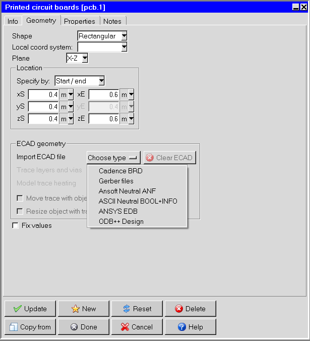 pcb Import Gerber in ICEPAK