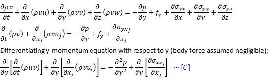 Y-Momentum Equation