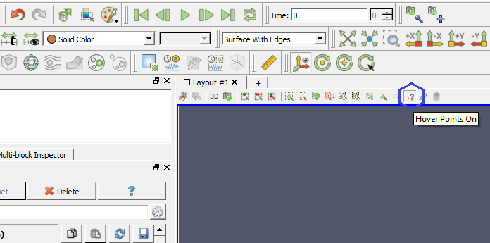 ParaView Hover Points ON