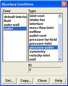 Boundary Conditions Type