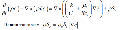 ANSYS FLUENT Combustion C-Equation