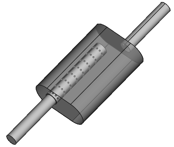 Expansion Chamber Silencer Velocity Profile