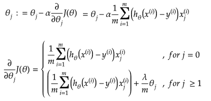 Gradient Descent Formulation