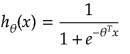 Hypothesis in terms of sigmoid function