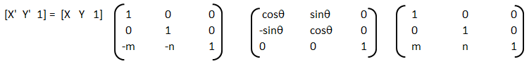 Rotation about arbitrary point