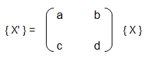 transformation Matrix in 2D