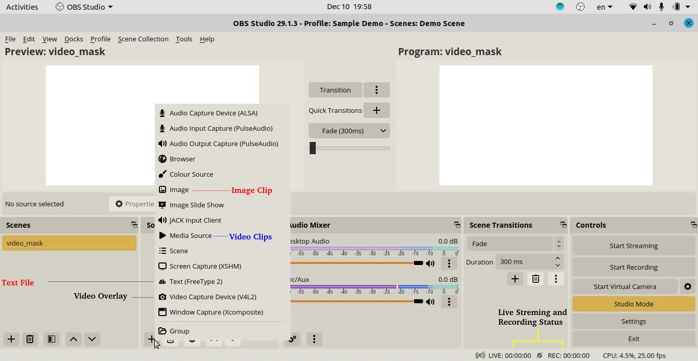 OBS-Studio Source Window