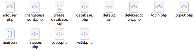 toDo PHP MySQL
