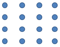 connecting 16 squares by straight lines