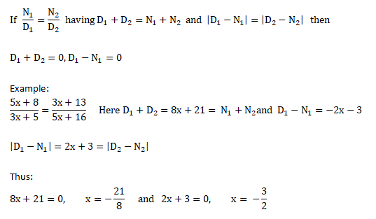 fraction equality equation