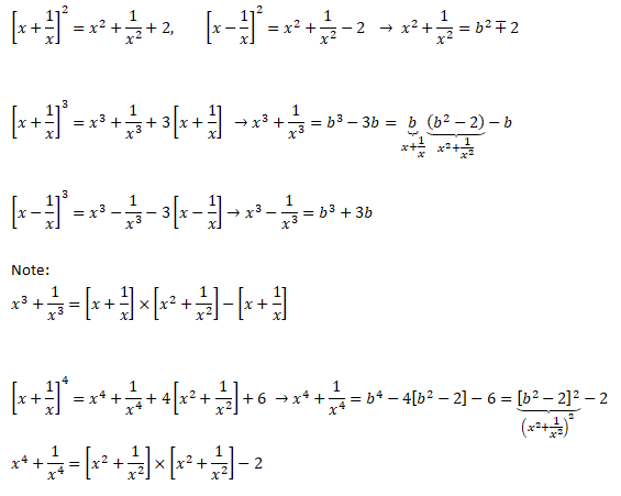 Sum of exponents of a number and its inverse 02