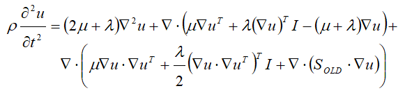 Solid mechanics equation