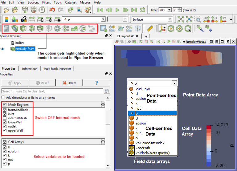 Read Data in ParaView