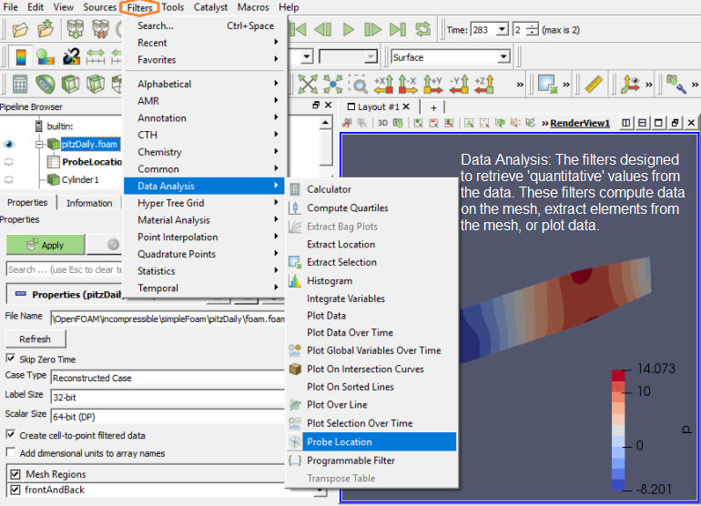 Filters in Paraview