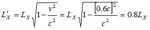 Length contraction of moving rod