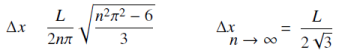 Uncertainty of a particle in infinite well