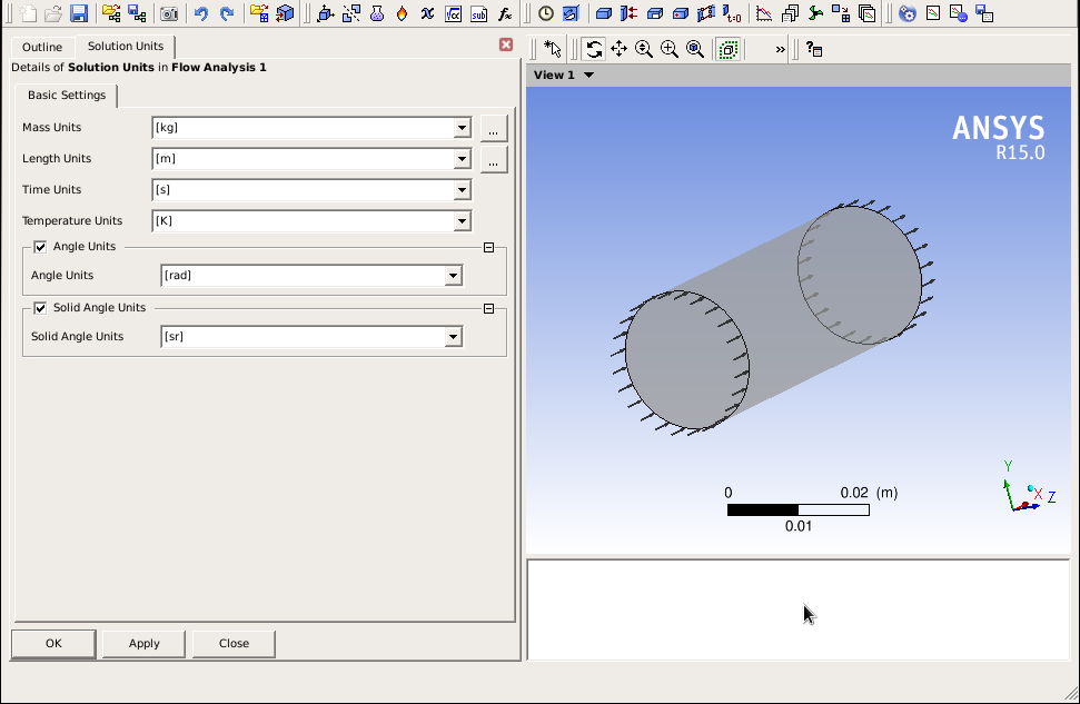 CFX Gui - Basic Settings