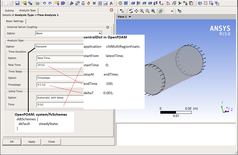 CFX Gui - Basic Settings