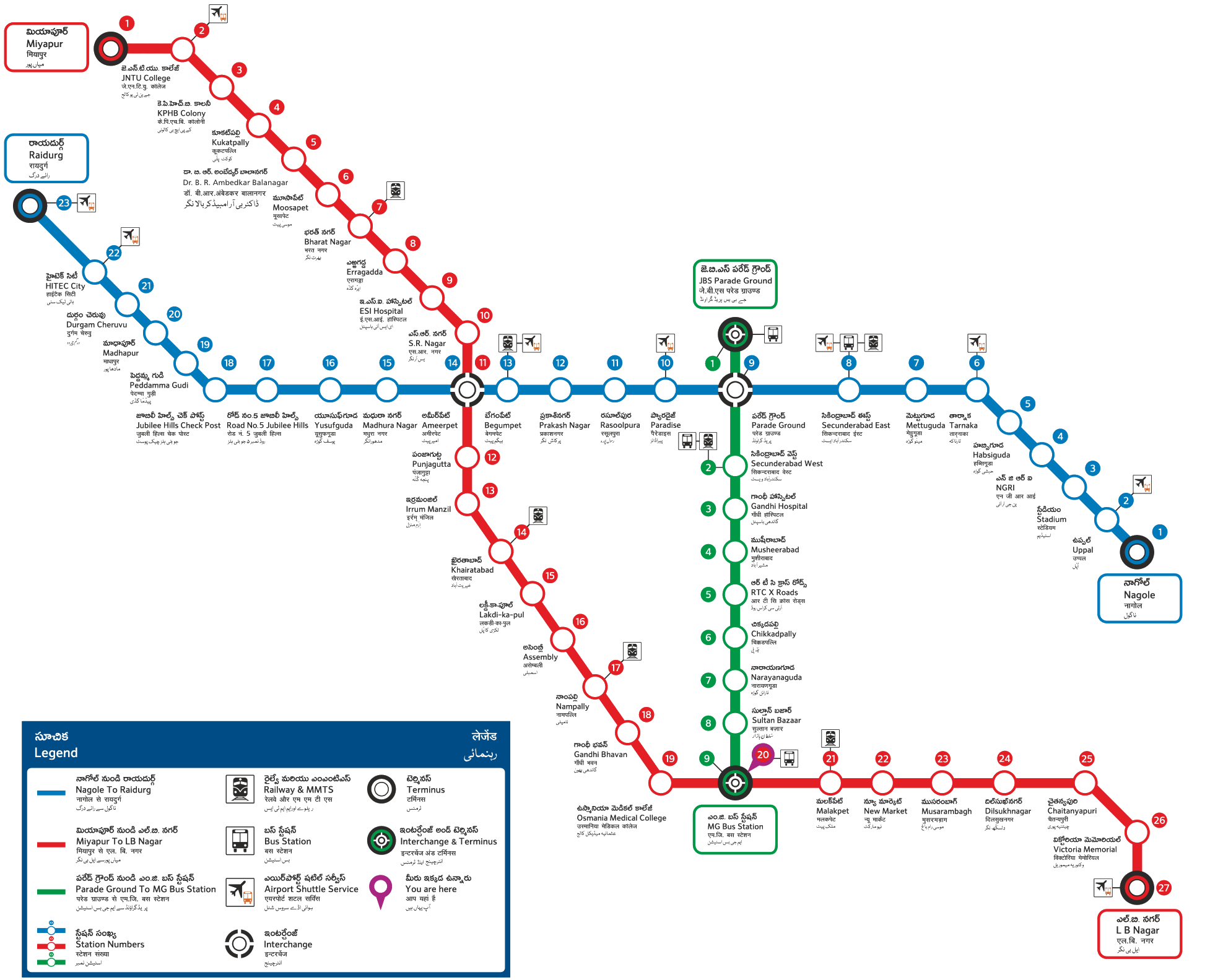 Bhagyanagar-Route-Map